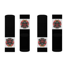 Load image into Gallery viewer, 5 Samurai on Black Socks by Calico Jacks
