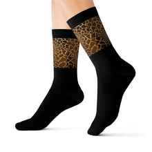 Load image into Gallery viewer, 4 Giraffe Print Tops of Socks by Calico Jacks