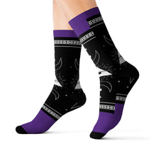 Charger l'image dans la galerie, 8 Moon Pyramid Purple Socks by Calico Jacks