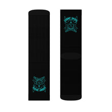 Load image into Gallery viewer, 1 Blue Skulls on Socks by Calico Jacks
