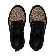 Load image into Gallery viewer, 2 Women's Canvas Boots Leopard Toe Cap by Calico Jacks