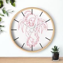 Load image into Gallery viewer, 1 Wall clock Hula Red design by Calico Jacks
