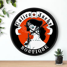 Load image into Gallery viewer, 7 Wall clock Pirate Red design by Calico Jacks