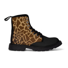 Load image into Gallery viewer, 4 Men's Canvas Boots Giraffe Print by Calico Jacks