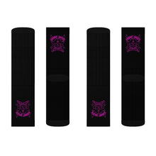 Load image into Gallery viewer, 2 Purple Skulls on Socks by Calico Jacks