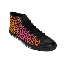 Load image into Gallery viewer, 8 Men's High-top Sneakers Ombre Leopard Print by Calico Jacks
