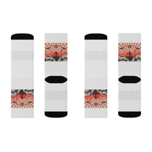 Load image into Gallery viewer, 5 Kamikaze White on Socks by Calico Jacks