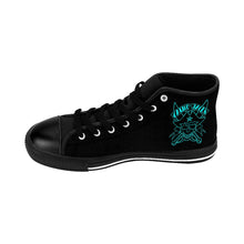 Load image into Gallery viewer, 7 Men's High-top Sneakers Blue Skull by Calico Jacks