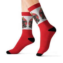 Load image into Gallery viewer, 4 Samurai on Red Socks by Calico Jacks
