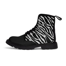 Load image into Gallery viewer, 5 Men's Canvas Boots Zebra Stripe by Calico Jacks