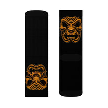 Load image into Gallery viewer, 6 Gold Oni on Blacks Socks by Calico Jacks