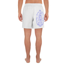Cargar imagen en el visor de la galería, 4 Men's Athletic Long Shorts Ship Blue design by Calico Jacks