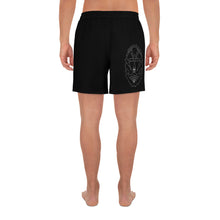 Load image into Gallery viewer, 4 Men&#39;s Athletic Long Shorts Anchor Black design by Calico Jacks
