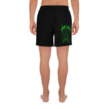 Cargar imagen en el visor de la galería, 4 Men's Athletic Long Shorts Skull Green design by Calico Jacks