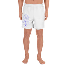Cargar imagen en el visor de la galería, 1 Men's Athletic Long Shorts Anchor White design by Calico Jacks