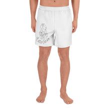 Cargar imagen en el visor de la galería, 1 Men's Athletic Long Shorts Rose Woman design by Calico Jacks
