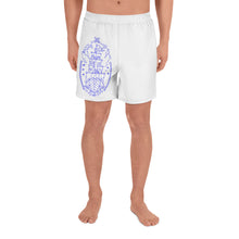 Cargar imagen en el visor de la galería, 1 Men's Athletic Long Shorts Ship Blue design by Calico Jacks