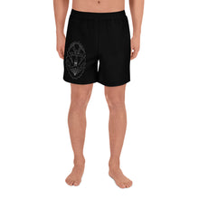 Load image into Gallery viewer, 1 Men&#39;s Athletic Long Shorts Anchor Black design by Calico Jacks
