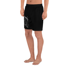 Cargar imagen en el visor de la galería, 3 Men's Athletic Long Shorts Skull Black design by Calico Jacks