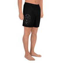 Load image into Gallery viewer, 2 Men&#39;s Athletic Long Shorts Anchor Black design by Calico Jacks
