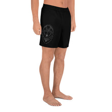Cargar imagen en el visor de la galería, 2 Men's Athletic Long Shorts Anchor Black design by Calico Jacks
