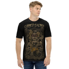 Load image into Gallery viewer, front Men&#39;s Big Print T-shirt Mortal design by Calico Jacks

