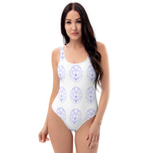 Load image into Gallery viewer, 1 One-Piece Swimsuit Anchor Blue Multi design by Calico Jacks