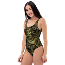 Load image into Gallery viewer, 3 One-Piece Swimsuit Shriek design by Calico Jacks