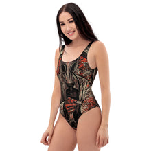 Load image into Gallery viewer, 3 One-Piece Swimsuit Cerebrum design by Calico Jacks
