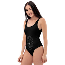 Load image into Gallery viewer, 3 One-Piece Swimsuit Anchor Black design by Calico Jacks
