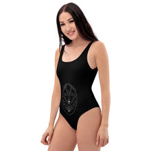 Load image into Gallery viewer, 3 One-Piece Swimsuit Anchor Black design by Calico Jacks