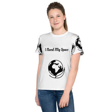 Charger l'image dans la galerie, front of Youth t-shirt my space white design by Kidhero