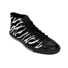 Load image into Gallery viewer, Women's High-top Sneakers Zebra Print by Calico Jacks