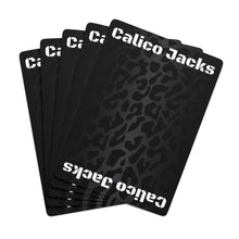 Load image into Gallery viewer, Calico Jacks Poker Cards Black Leopard