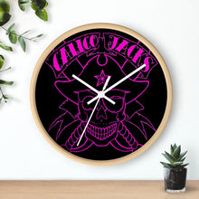 Cargar imagen en el visor de la galería, 1 Wall clock Skull Pink design by Calico Jacks