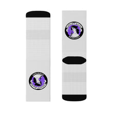 Cargar imagen en el visor de la galería, 6 Purple Pirate Girl on Socks by Calico Jacks