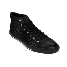 Load image into Gallery viewer, 8 Women&#39;s High-top Sneakers Black Leopard Print by Calico Jacks
