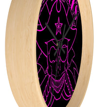 Cargar imagen en el visor de la galería, 5 Wall clock Skull Pink design by Calico Jacks