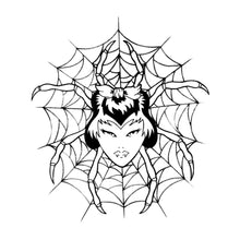 Cargar imagen en el visor de la galería, Microfiber Duvet Cover Spider White design by Calico Jacks