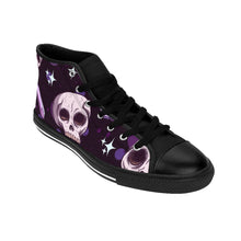 Load image into Gallery viewer, 8 Women's High-top Sneakers Skulls and Amethysts  by Calico Jacks