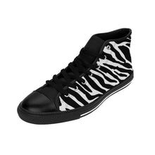 Load image into Gallery viewer, Women's High-top Sneakers Zebra Print by Calico Jacks