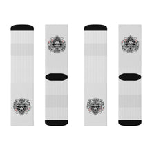 Load image into Gallery viewer, 9 Ace of Spades on Socks by Calico Jacks