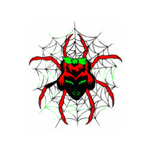 Cargar imagen en el visor de la galería, Microfiber Duvet Cover Spider Red design by Calico Jacks