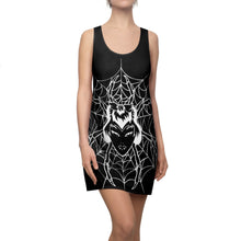 Lade das Bild in den Galerie-Viewer, Women's Racerback Dress Spider Black design by Calico Jacks