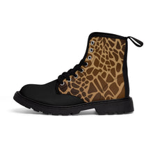 Load image into Gallery viewer, 5 Men's Canvas Boots Giraffe Print by Calico Jacks