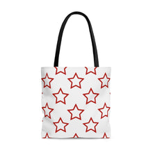 Load image into Gallery viewer, Red Stars Tote Bag