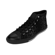 Load image into Gallery viewer, 5 Women's High-top Sneakers Black Leopard by Calico Jacks