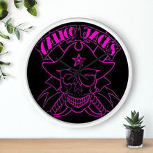 Cargar imagen en el visor de la galería, 10 Wall clock Skull Pink design by Calico Jacks
