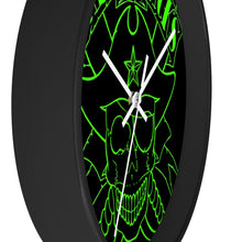 Cargar imagen en el visor de la galería, 10 Wall clock Skull Green design by Calico Jacks