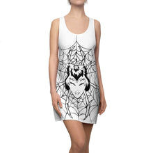Lade das Bild in den Galerie-Viewer, Women's Racerback Dress Spider White design by Calico Jacks